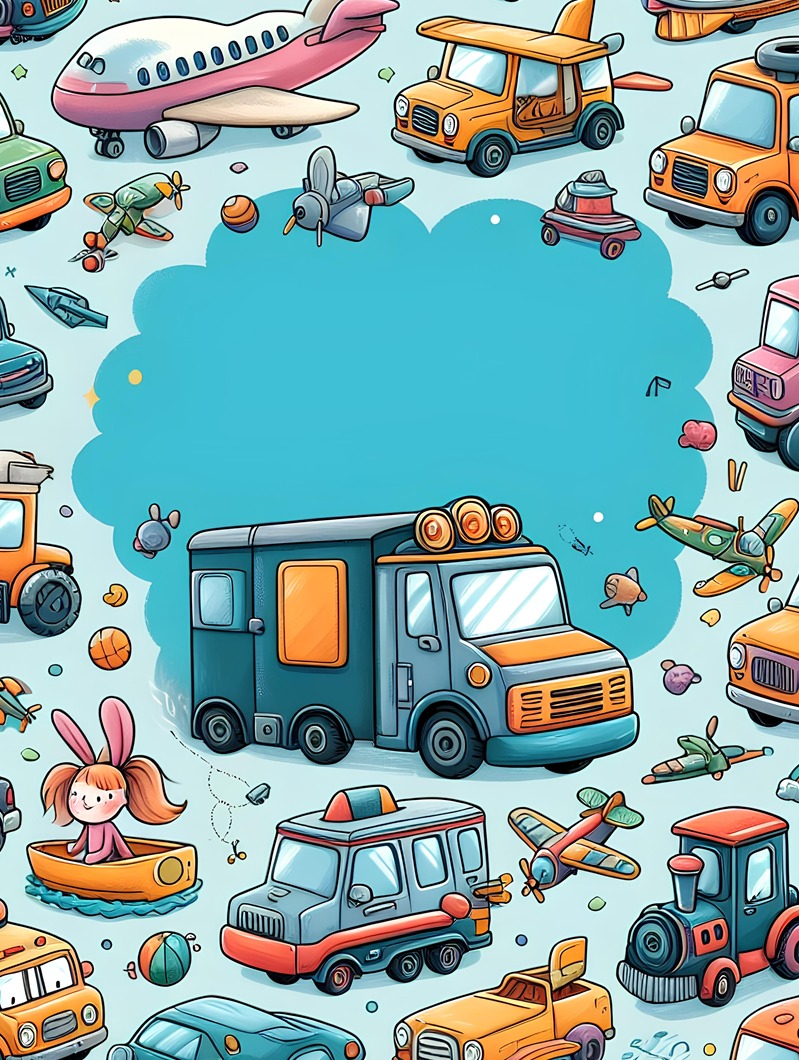 Vehicles Everywhere: A Creative Coloring Book for Little Explorers