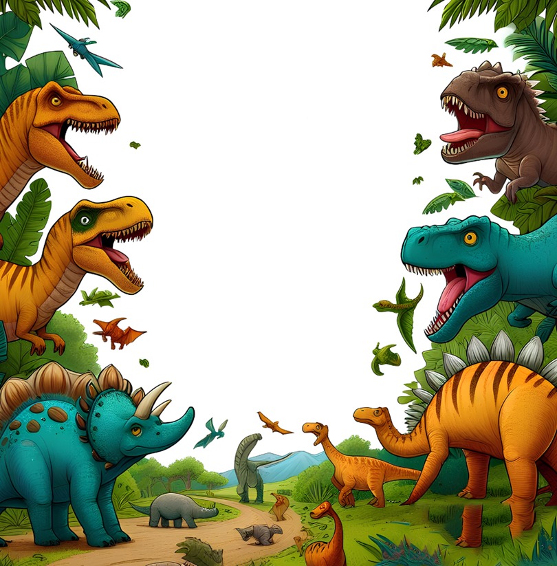 Dinosaur Coloring Book for Kids Jungle Fun: A Colorful and Creative Book for Kids, Prehistoric Lands within the Dino Universe