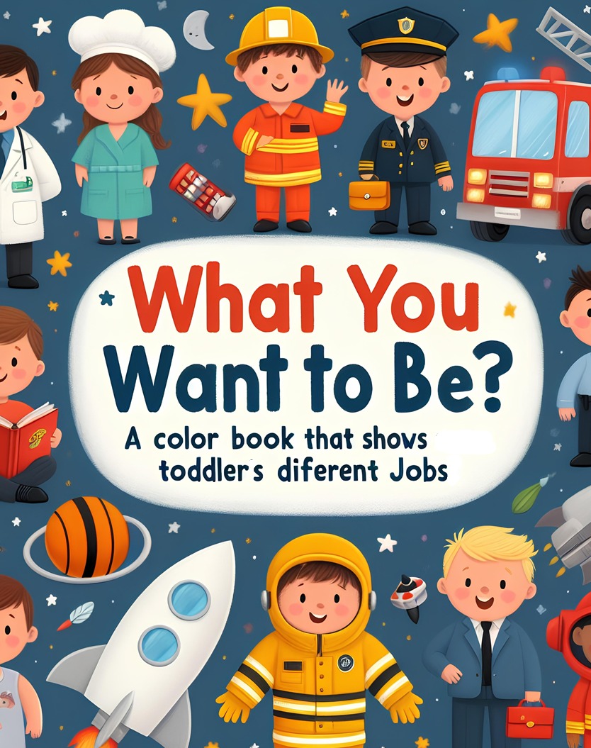 What Do You Want to Be? A colorful book that shows toddlers different jobs