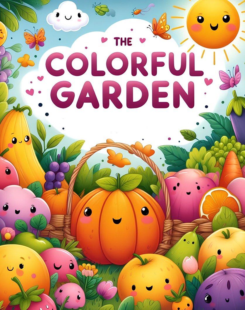 The Colorful Garden: A Fruits and Vegetables Coloring Adventure