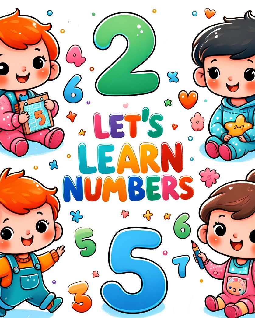 Let’s Learn Numbers: A Book of Activities "Writing, Counting, Adding, Subtracting, and Exercises for Toddlers and Kids